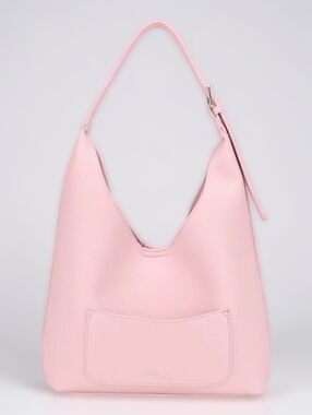 Mali + Lili Peyton Soft Hobo Shoulder Bag Vegan Leather Pastel Pink NWOT